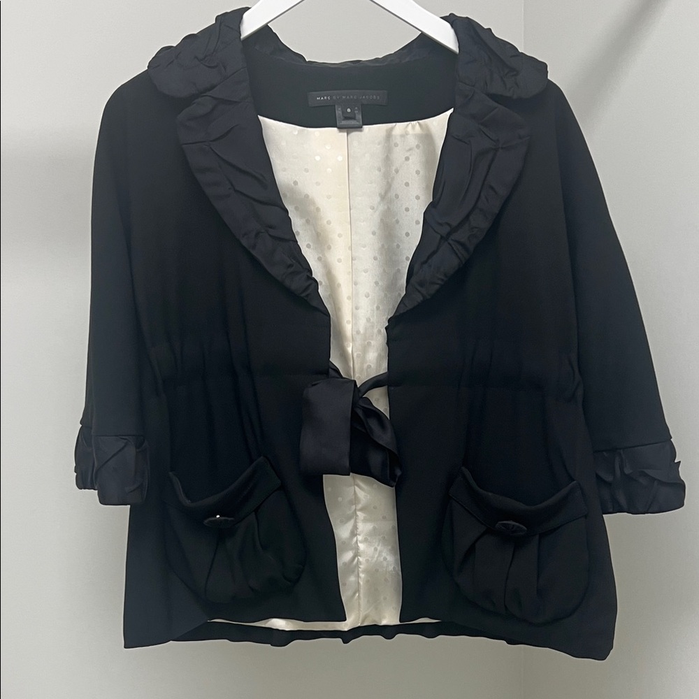 Marc By Marc Jacobs Black and White Polka Dot Blouse